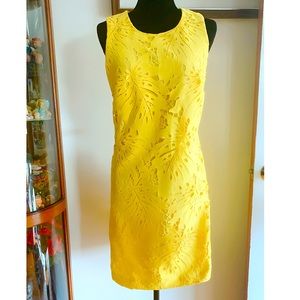 Banana Republic shift dress, size 10 , yellow.
